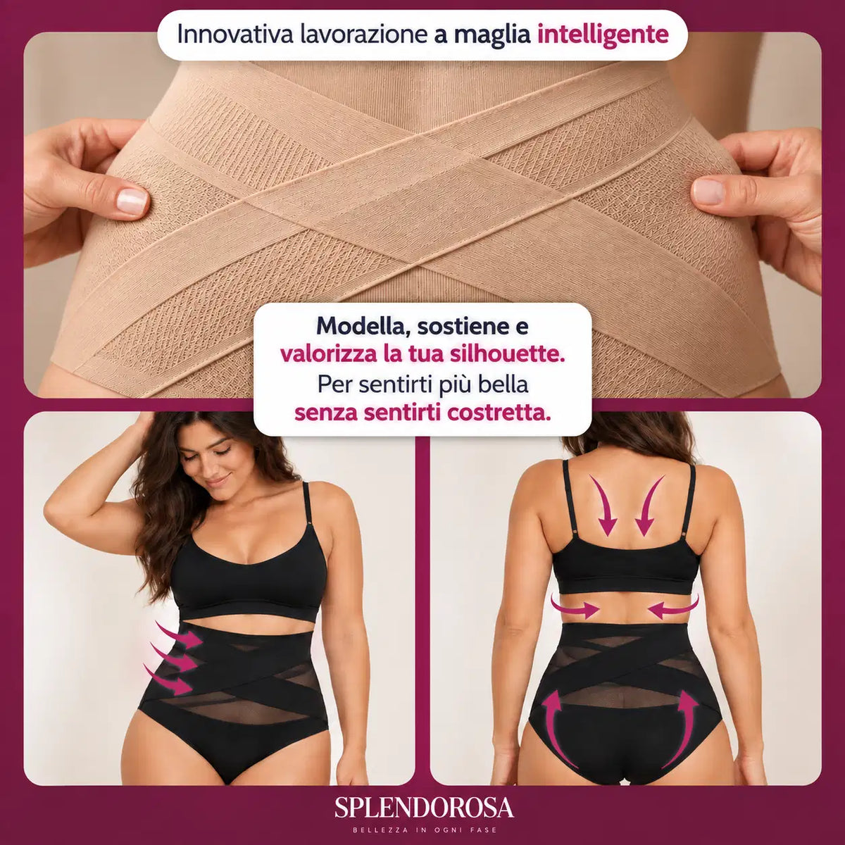 Slip Sculptante a Vita Alta – Addome Definito e Comfort Senza Cuciture