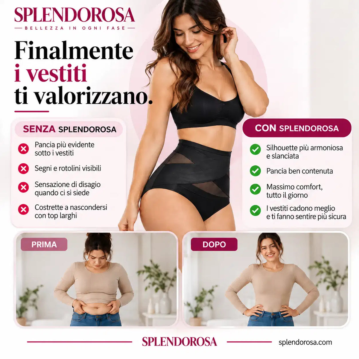 Slip Sculptante a Vita Alta – Addome Definito e Comfort Senza Cuciture