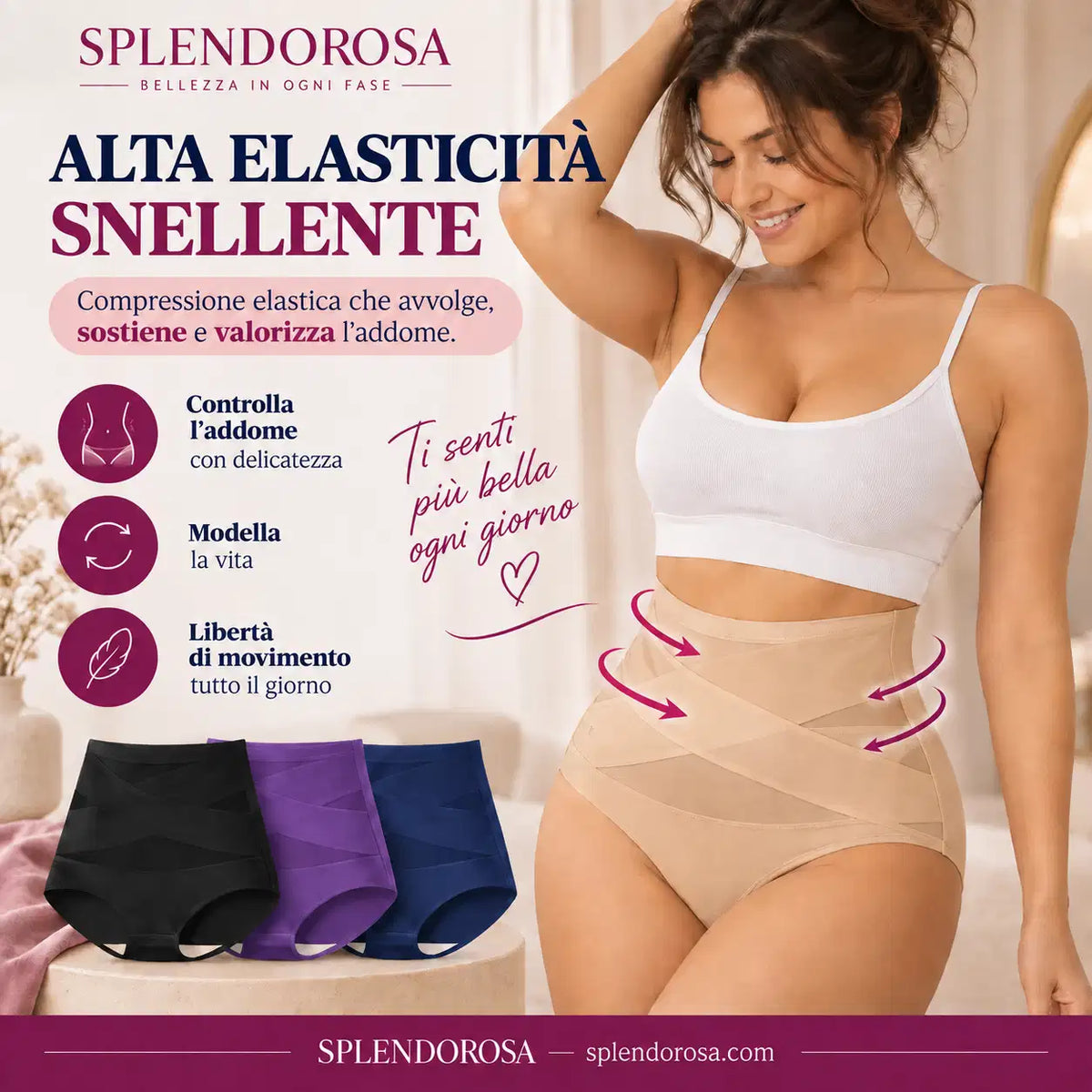 Slip Sculptante a Vita Alta – Addome Definito e Comfort Senza Cuciture