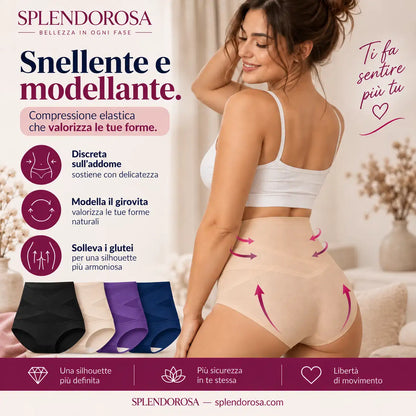 Slip Sculptante a Vita Alta – Addome Definito e Comfort Senza Cuciture