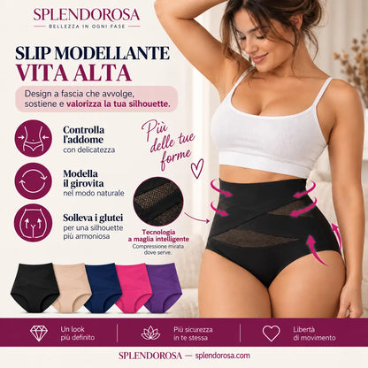 Slip Sculptante a Vita Alta – Addome Definito e Comfort Senza Cuciture