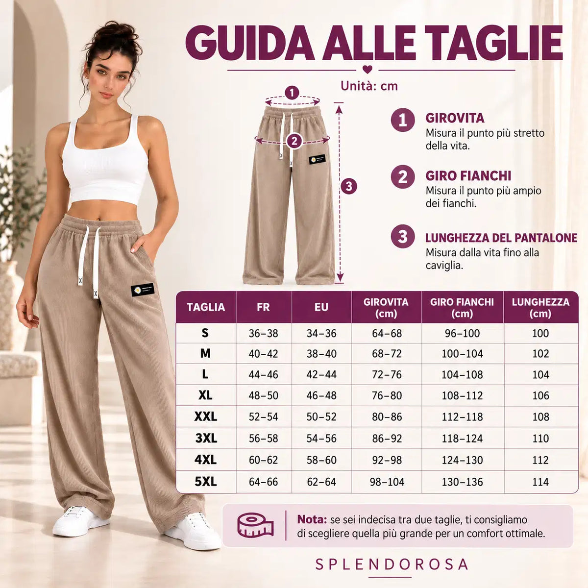 [ULTIMO GIORNO DI SALDI] Pantaloni da donna in velluto a coste a gamba dritta – 100% cotone