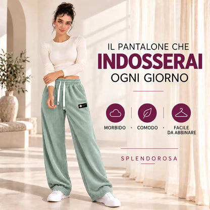 [ULTIMO GIORNO DI SALDI] Pantaloni da donna in velluto a coste a gamba dritta – 100% cotone